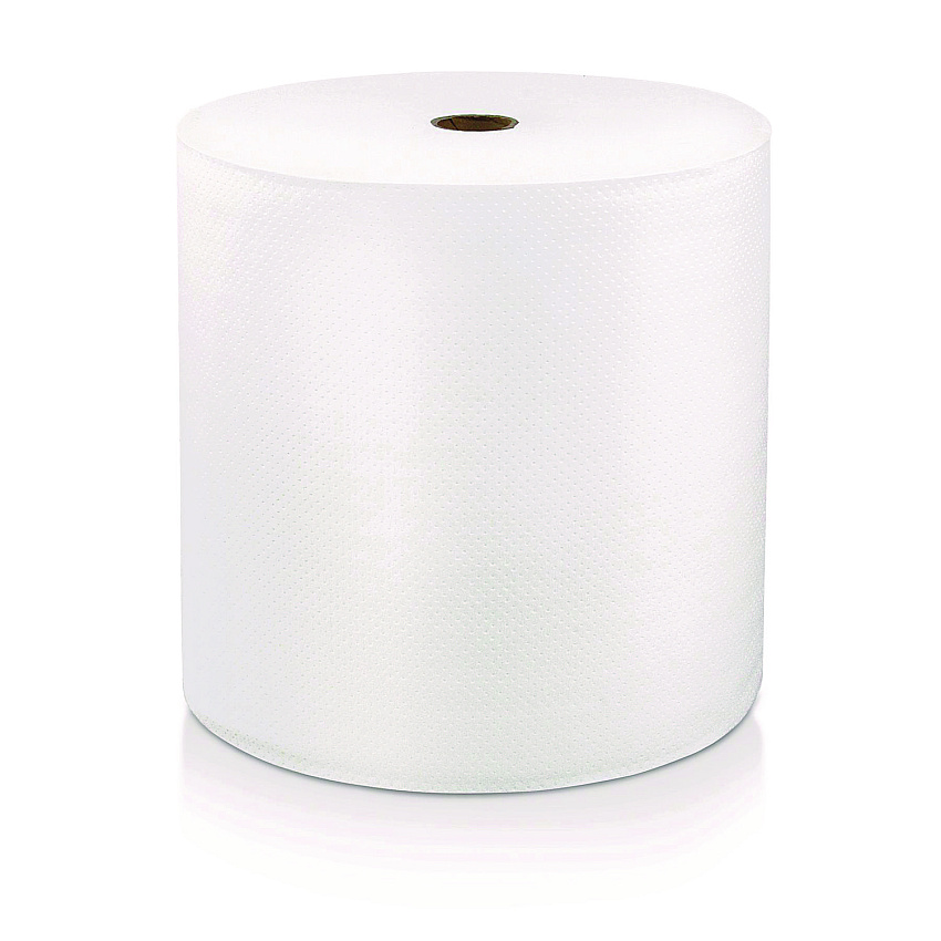 LoCor Hard Wound Roll Towel, 1-Ply, 8" x 1,000 ft, White, 6 Rolls/Carton (46901)