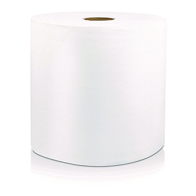 Livi VPG Select Hard Wound Roll Towel, 1-Ply, 8" x 800 ft, White, 6/Carton (46529)