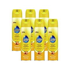 Pledge Furniture Polish, Orange, 9.7 oz Aerosol Spray, 6/Carton (336385)