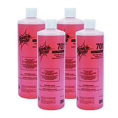 Scotch-Brite PROFESSIONAL Quick Clean Griddle Liquid, 1 qt Bottle, 4/Carton (26012)