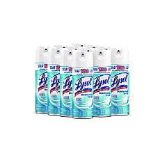 LYSOL Brand Disinfectant Spray, Crisp Linen Scent, 12.5 oz Aerosol Spray, 12/Carton (74186)