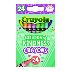Crayola Colors of Kindness Crayons, Assorted, 24/Pack (520130)