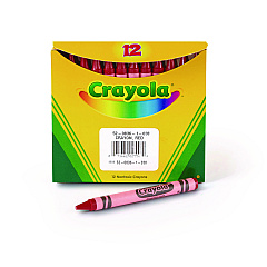 Crayola Bulk Crayons, Red, 12/Box (520836038)