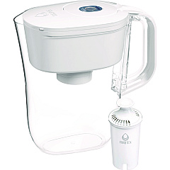 Brita Classic Water Filter Pitcher, 40 oz, 5 Cups, 2/Carton (36089)