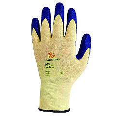 KleenGuard G60 Nitrile Coated Cut Resistant Gloves, Large (Size 9), Blue/Yellow, 12 Pairs/Pack (98232)