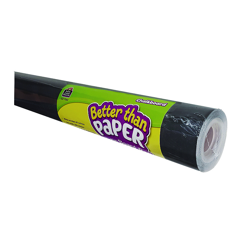 Teacher Created Resources Better Than Paper Bulletin Board Roll, 4 ft x 12 ft, Chalkboard (77363)