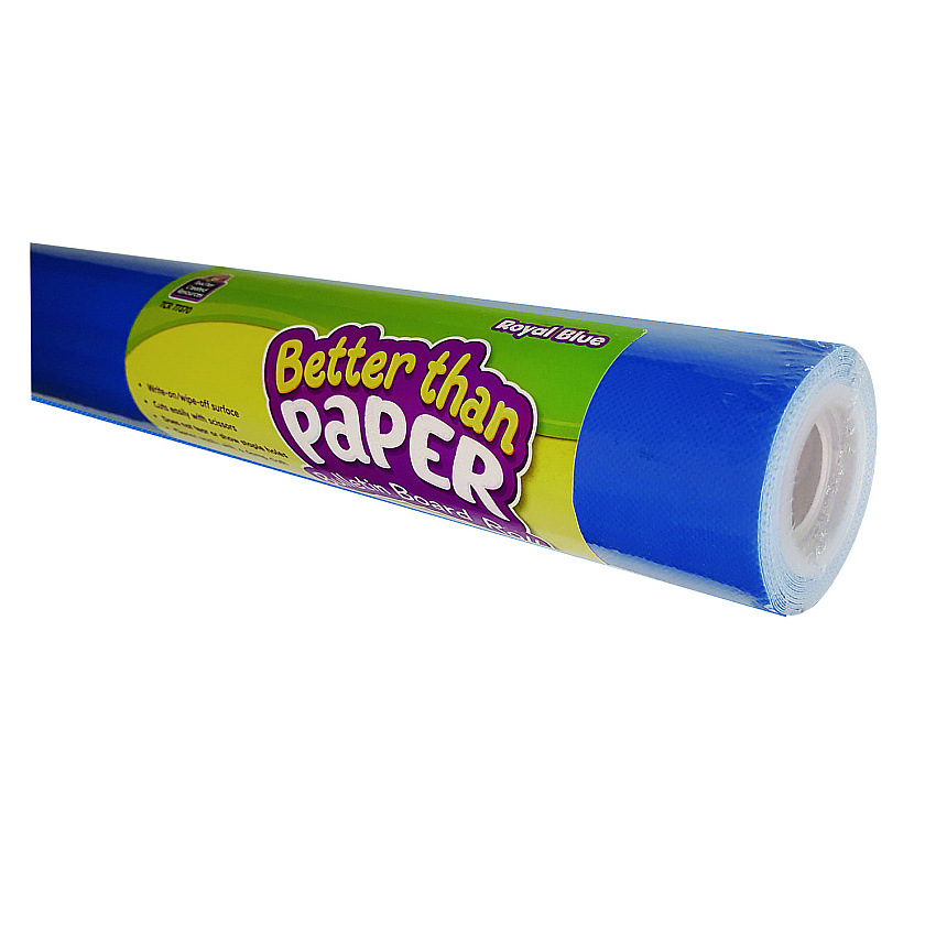 Teacher Created Resources Better Than Paper Bulletin Board Roll, 4 ft x 12 ft, Royal Blue (77370)