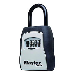 Master Lock Locking Combination 5 Key Steel Box, 3 1/4w x 1 5/8d x 4h, Black/Silver (5400D)