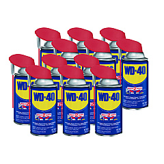 WD-40 Smart Straw Spray Lubricant, 8 oz Aerosol Can, 12/Carton (490026)