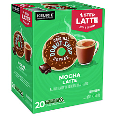 The Original Donut Shop Mocha One Step Latte, Vanilla, 20/Box (8179)