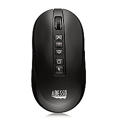 Adesso iMouse P40 Wireless Multifunctional Presenter Mouse, 2.4 GHz Frequency/100 ft Wireless Range, Left/Right, Black