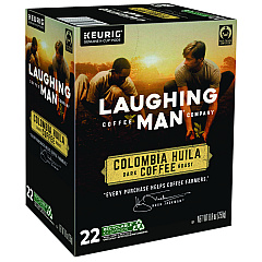 Laughing Man Coffee Company Colombia Huila K-Cup Pods, 22/Box (8337)