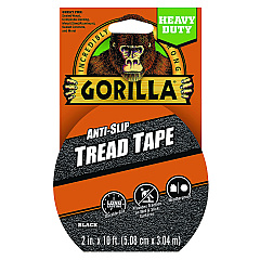 Gorilla Tread Tape, 3" Core, 2" x 10 ft, Black (104921)