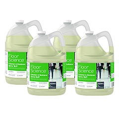 Diversey Floor Science Cleaner/Restorer Spray Buff, Citrus Scent, 1 gal Bottle, 4/Carton (CBD540458)