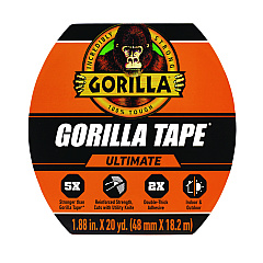 Gorilla Ultimate Tape, 3" Core, 1.88" x 20 yd, Black (113499)