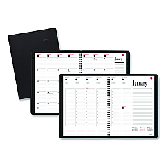 AT-A-GLANCE 800 Range Weekly/Monthly Appointment Book, 11 x 8.25, Black Cover, 12-Month (Jan to Dec): 2023 (7086405)
