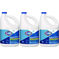 Clorox Concentrated Germicidal Bleach, Regular, 121 oz Bottle, 3/Carton (30966CT)