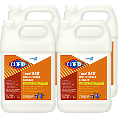 Clorox Total 360 Disinfectant Cleaner, 128 oz Bottle, 4/Carton (31650)