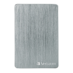 Verbatim Store n Go ALU Slim Portable Hard Drive, 1 TB, USB 3.2 Gen 1, Space Gray (53662)
