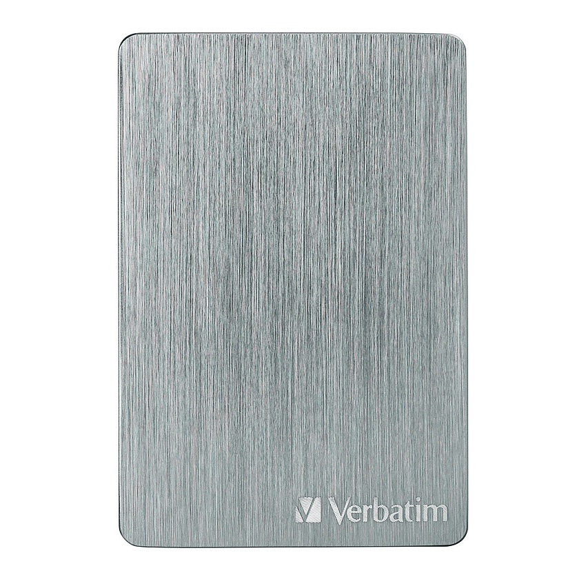 Verbatim Store n Go ALU Slim Portable Hard Drive, 1 TB, USB 3.2 Gen 1, Space Gray (53662)
