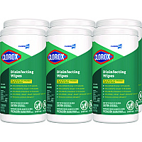 Clorox Disinfecting Wipes, 7 x 8, Fresh Scent, 75/Canister, 6/Carton (15949CT)