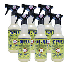 Mrs. Meyer's Multi Purpose Cleaner, Lemon Scent, 16 oz Spray Bottle, 6/Carton (373223)