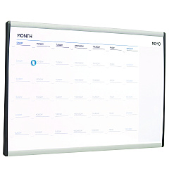 Quartet Magnetic Dry-Erase Calendar, 18 x 30, White Surface, Silver Aluminum Frame (ARCCP3018)