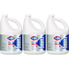 Clorox Turbo Pro Disinfectant Cleaner for Sprayer Devices, 121 oz Bottle, 3/Carton (60091)