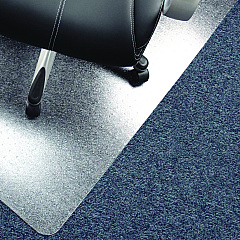 Floortex Cleartex Advantagemat Phthalate Free PVC Chair Mat for Low Pile Carpet, 48 x 36, Clear (PF119225EV)