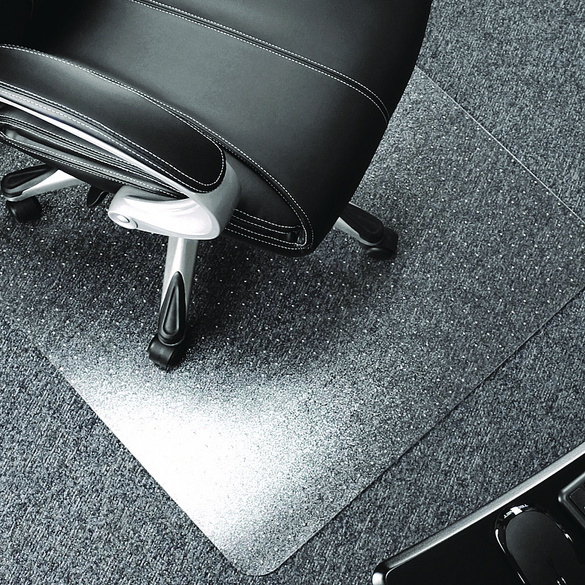 Floortex Cleartex Ultimat Chair Mat for High Pile Carpets, 60 x 48, Clear (1115227ER)