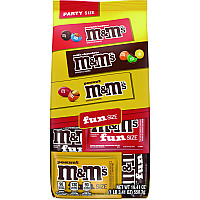 M&amp;M's M and M'S Milk Chocolate, Peanut and Peanut Butter Variety Pack Fun Size Chocolate Candy Assortment, 19.41 oz Bag (59878)