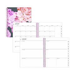 Blue Sky Joselyn Weekly/Monthly Planner, Joselyn Floral Artwork, 11 x 8.5, Pink/Peach/Black Cover, 12-Month (Jan to Dec): 2023 (110394)