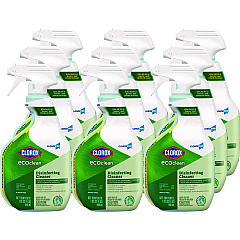 Clorox Pro EcoClean Disinfecting Cleaner, Unscented, 32 oz Spray Bottle, 9/Carton (60213CT)