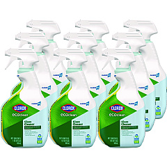 Clorox Pro EcoClean Glass Cleaner, Unscented, 32 oz Spray Bottle, 9/Carton (60277CT)