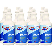 Clorox Bleach Cream Cleanser, Fresh Scent, 32 oz Bottle, 8/Carton (30613)