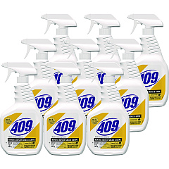 Formula 409 Multi-Surface Cleaner, Lemon, 32 oz Spray Bottle, 9/Carton (30954)