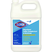 Clorox Anywhere Hard Surface Sanitizing Cleaner, 128 oz Bottle, 4/Carton (31651)