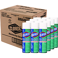 Clorox Disinfecting Spray, Fresh, 19 oz Aerosol Spray, 12/Carton (38504CT)