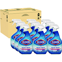 Clorox Clean-Up Cleaner + Bleach, 32 oz Spray Bottle, Fresh Scent, 9/Carton (30197)