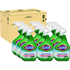 Clorox Clean-Up Cleaner + Bleach, Original, 32 oz Spray Bottle, 9/Carton (31221)
