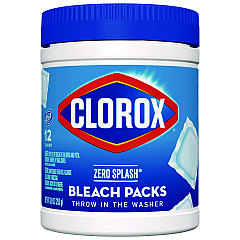 Clorox Control Bleach Packs, Regular, 12 Tabs/Pack, 6 Packs/Carton (31371)