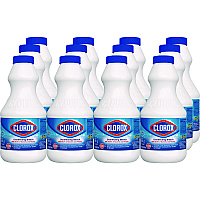Clorox Regular Bleach with CloroMax Technology, 24 oz Bottle, 12/Carton (32251)