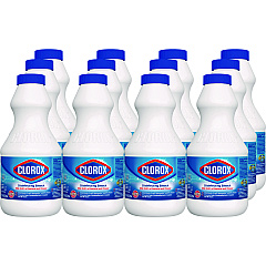 Clorox Regular Bleach with CloroMax Technology, 24 oz Bottle, 12/Carton (32251)