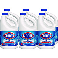 Clorox Regular Bleach with CloroMax Technology, 81 oz Bottle, 6/Carton (32263)