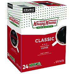 Krispy Kreme Doughnuts Classic Coffee K-Cups, Medium Roast, 24/Box (6110)
