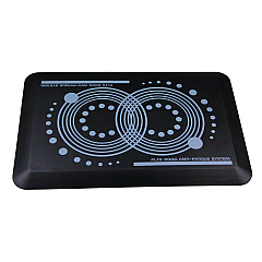 Floortex AFS-TEX 2000 Anti-Fatigue Mat, Rectangle, 16 x 24, Midnight Black (FCA21624BK)