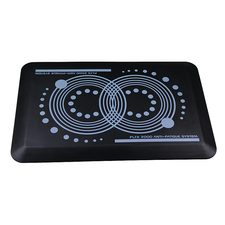 Floortex AFS-TEX 2000 Anti-Fatigue Mat, Rectangle, 16 x 24, Midnight Black (FCA21624BK)