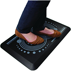 Floortex AFS-TEX 2000 Anti-Fatigue Mat, Rectangular, 20 x 32, Black (FCA22032BK)