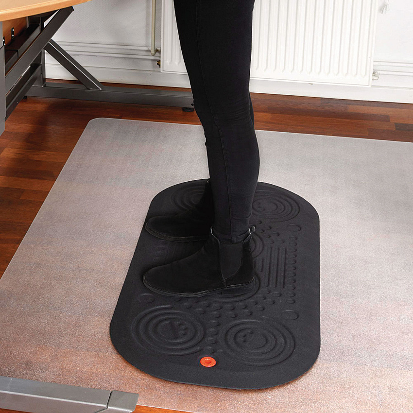 Floortex AFS-TEX 3000X Anti-Fatigue Mat, Rectangular, 20 x 39, Midnight Black (FCA32039XBM)