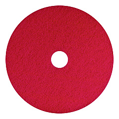 Americo Buffing Pads, 12" Diameter, Red, 5/Carton (404412)